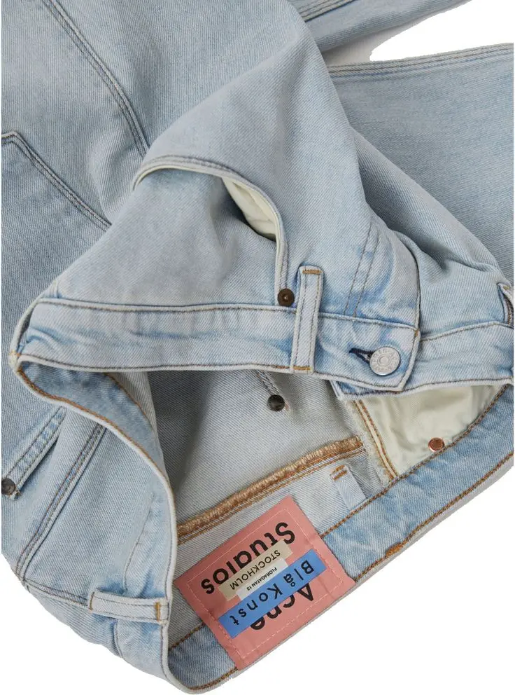 Blue Cotton Skinny Jeans
