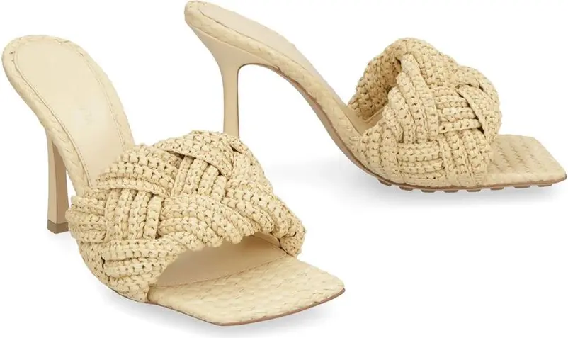 Raffia Mules Bottega Veneta