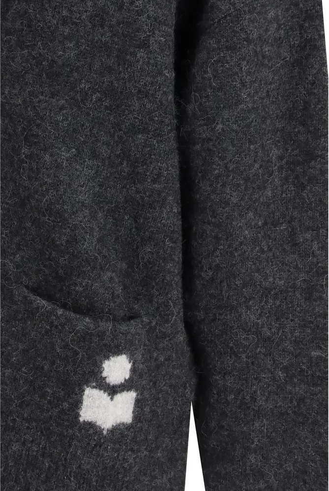 Cardigan Etoile Isabel Marant Gray Alpaca Vicugna Pacos