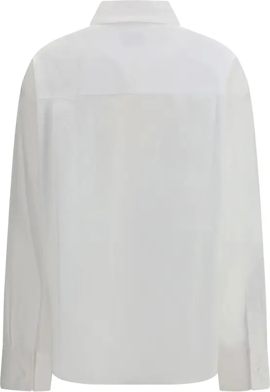 White Cotton Dress Shirt Loulou De Saison