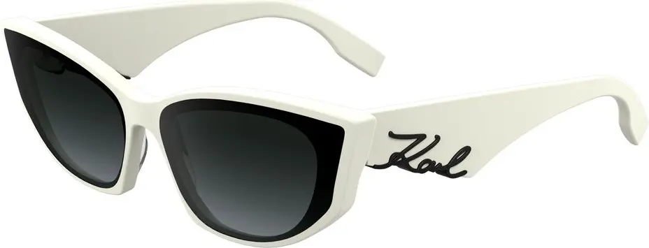 White Acetate Sunglasses Karl Lagerfeld