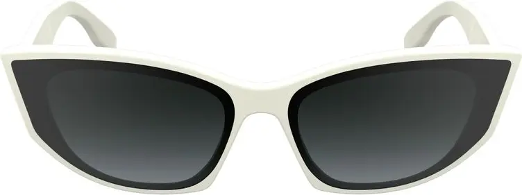 Белые ацетатные солнцезащитные очки Karl Lagerfeld