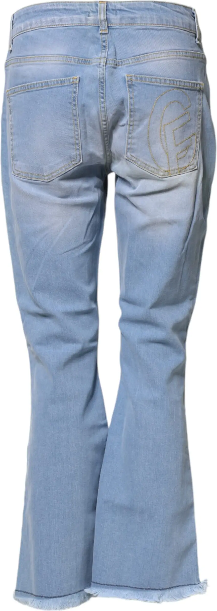 CRISTINAEFFE denim jins, Light Blue, Yuvishli, Baland Bel, Bootcut