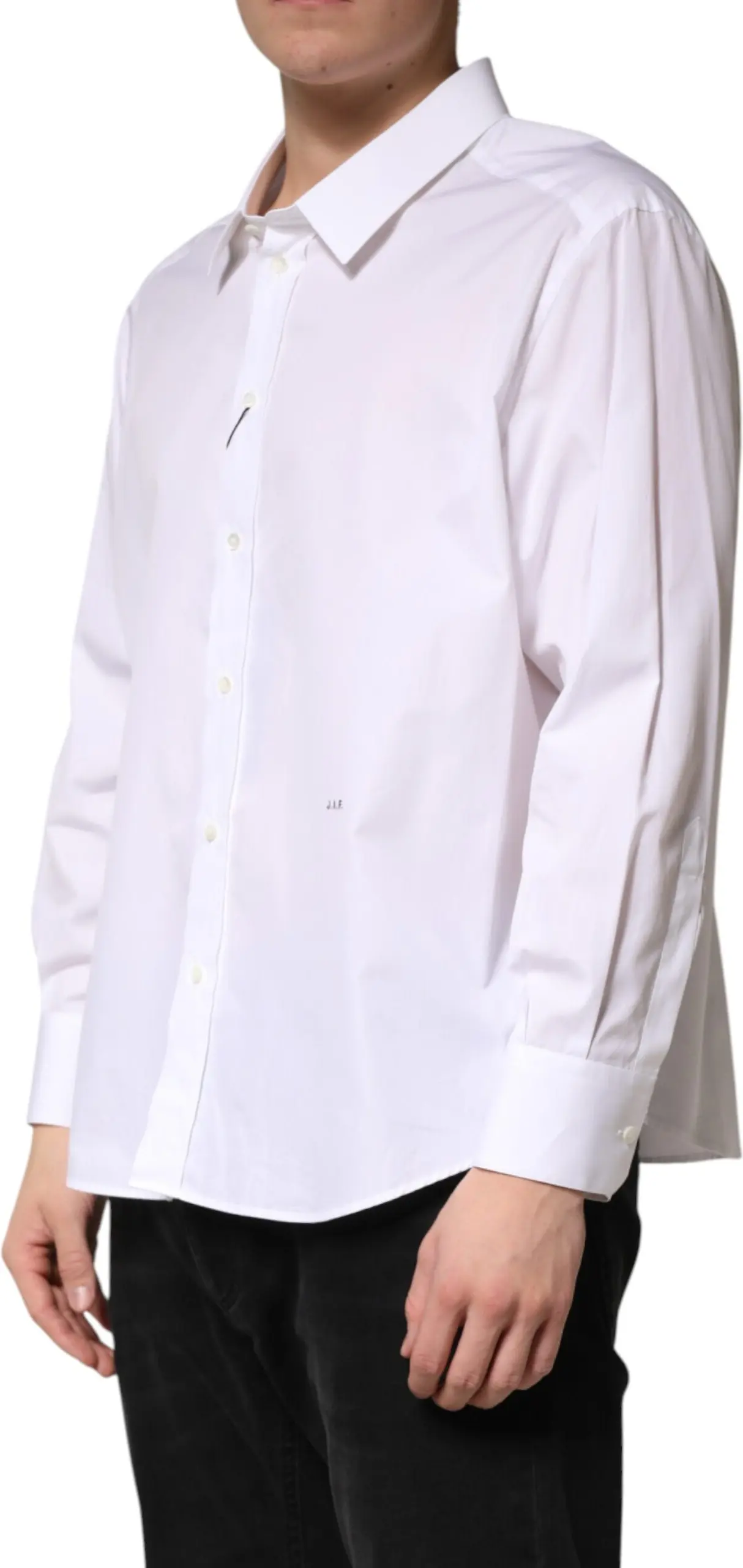White SARTORIA Cotton Collared Dress Shirt