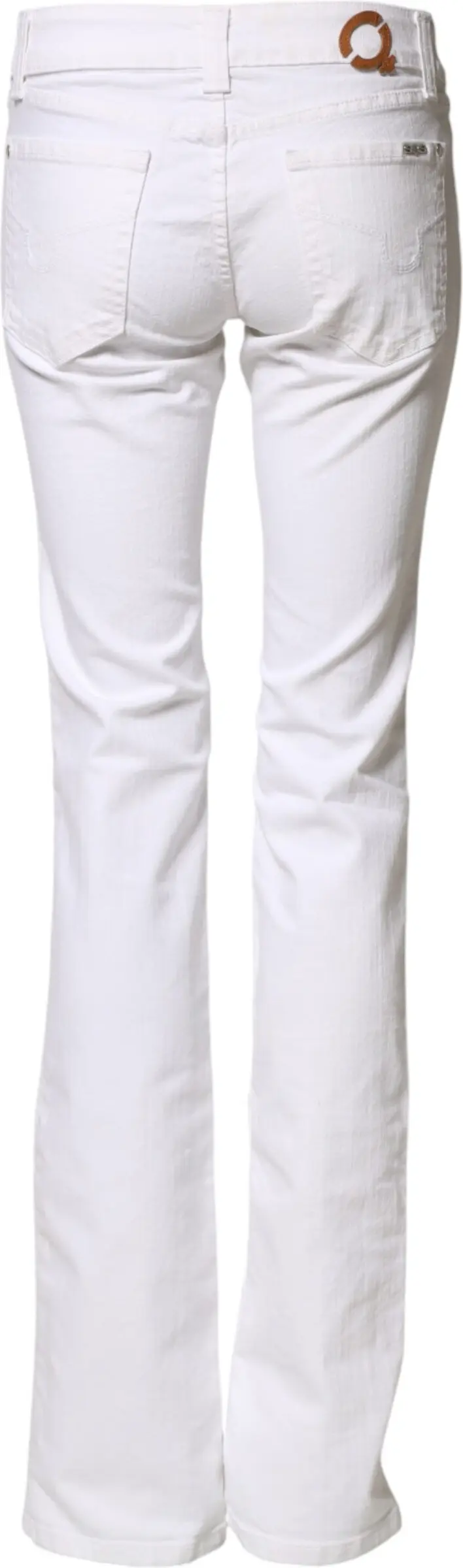 Белые джинсы Bootcut с низкой посадкой