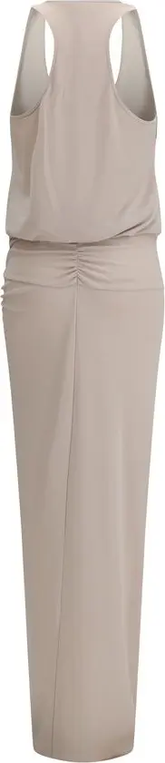 Dress The Andamane Gray Polyester Long Dress