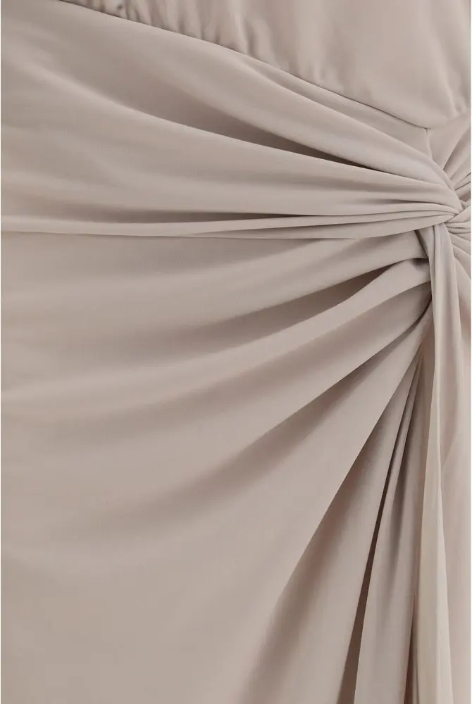 Dress The Andamane Gray Polyester Long Dress