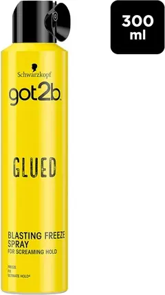 Kengaytirilgan soch spreyi Schwarzkopf Got2b Glued Blasting Freeze Spray Kuchli ushlab turish