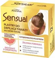 Восковые полоски Joanna Sensual Gel для удаления волос на лице с грейпфрутом, 12 шт.