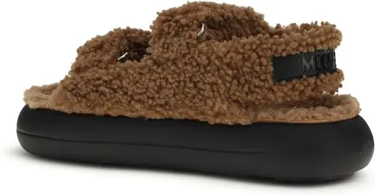 Slippers Brown Calf Leather Bos Taurus Moon Boot