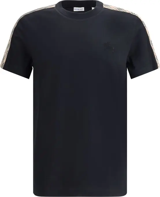 Burberry qora paxta futbolka