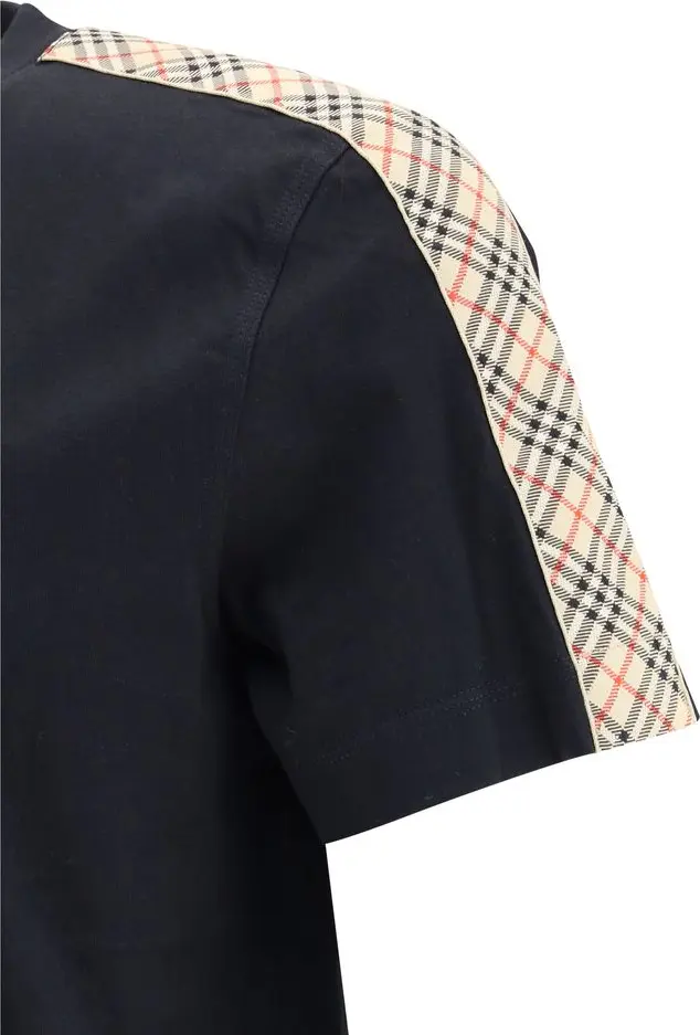 Burberry qora paxta futbolka