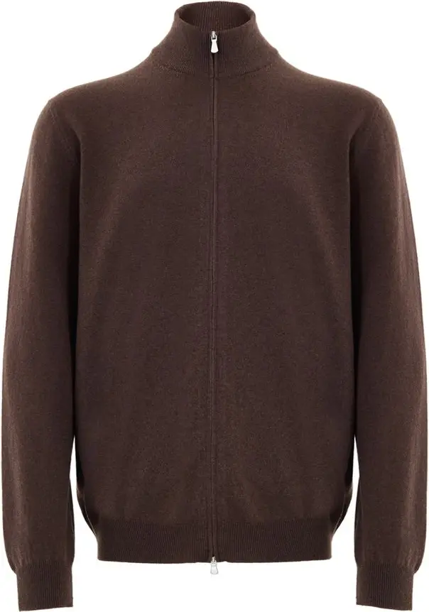 Brown Wool Cardigan