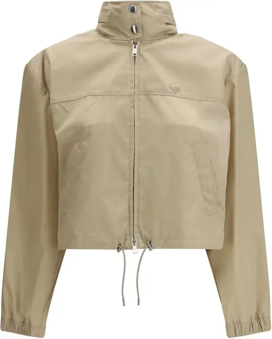 Jacket Prada Beige Recycled Polyamide Shell Jacket
