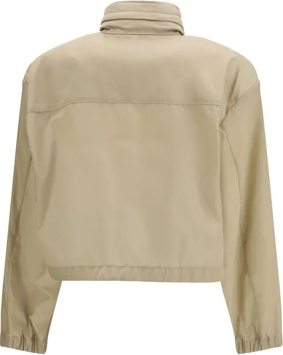 Jacket Prada Beige Recycled Polyamide Shell Jacket