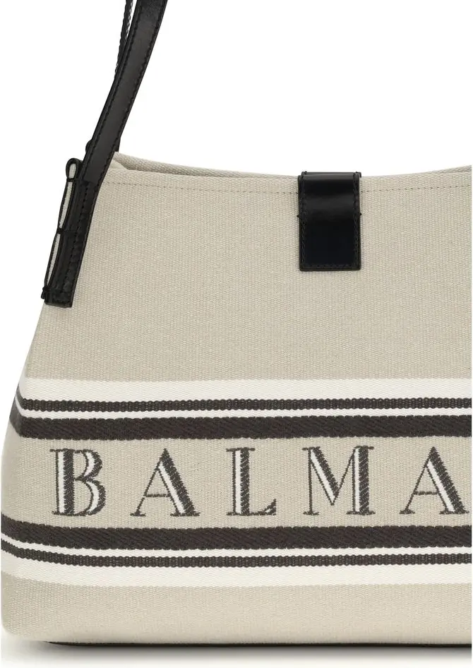 Balmain dan bej rangli paxta yelka sumkasi