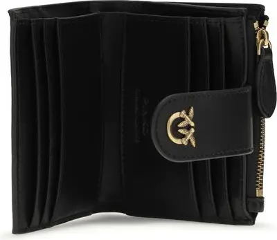 Кошелек Pinko из черной телячьей кожи Bos Taurus
