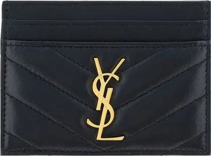 Кошелек Черный Овечья кожа Ovis Aries Aries Saint Laurent