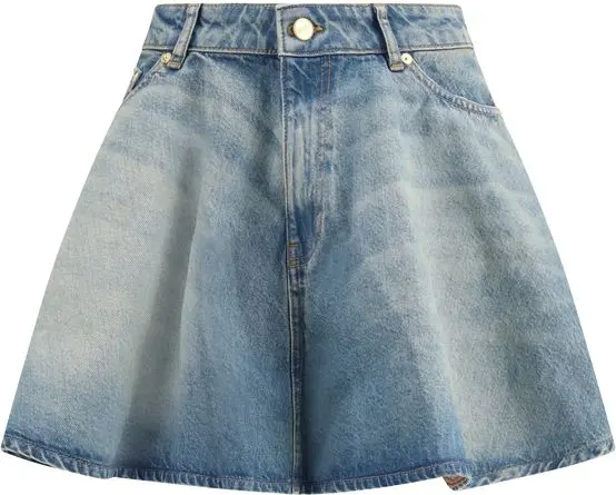 Ko'k Denim yubka GANNI