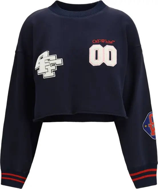 Толстовка Off-White Royal Patch Cropped