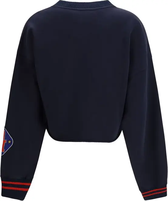 Sweatshirt Off-White Royal Patch Cropped