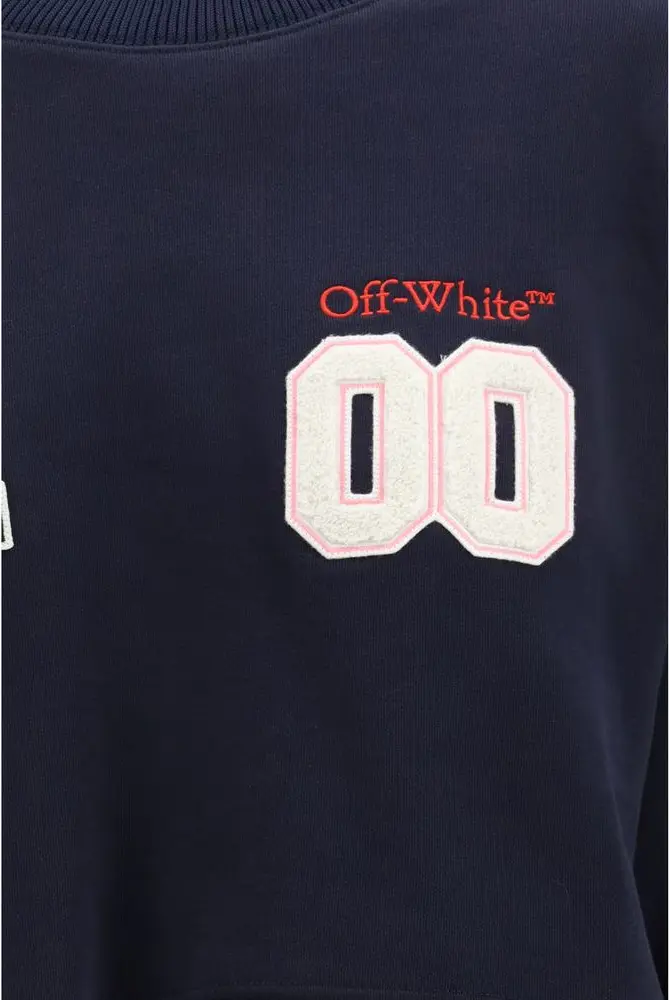 Sweatshirt Off-White Royal Patch Cropped