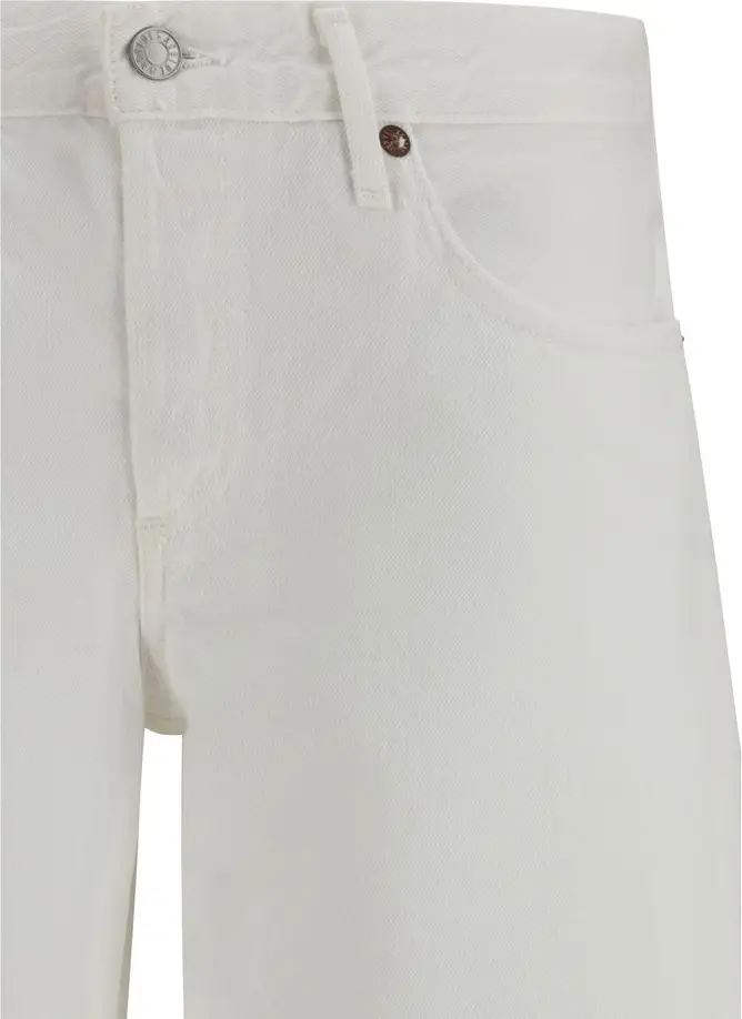 Jeans AGOLDE White Cotton