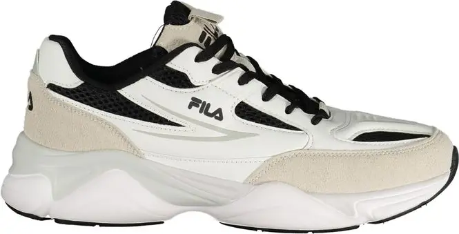 White Polyester Athletic Sneakers Fila