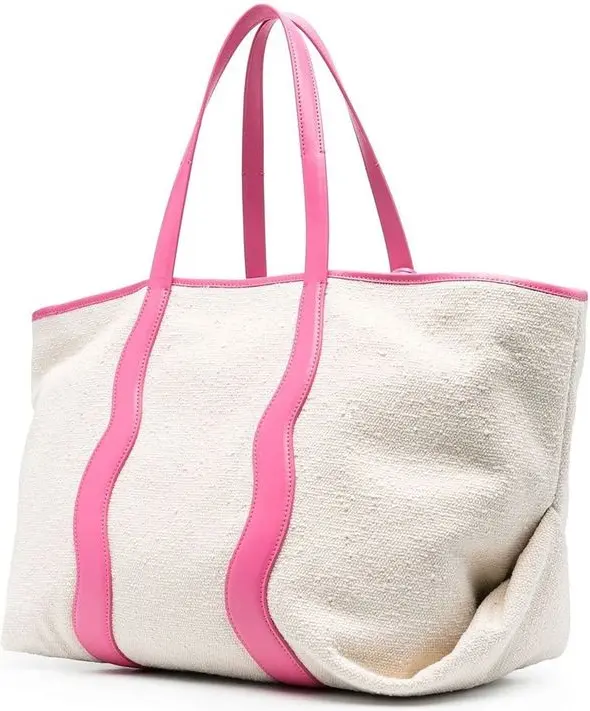 Palm Angels oq kanvas tote sumkasi