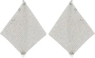 Серьги Silver Brass Rabanne