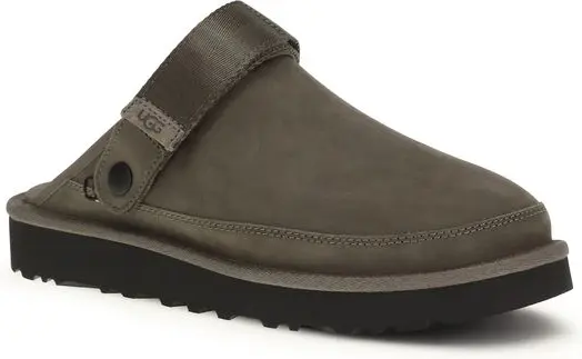 Brown Calf Leather Bos Taurus Mules UGG