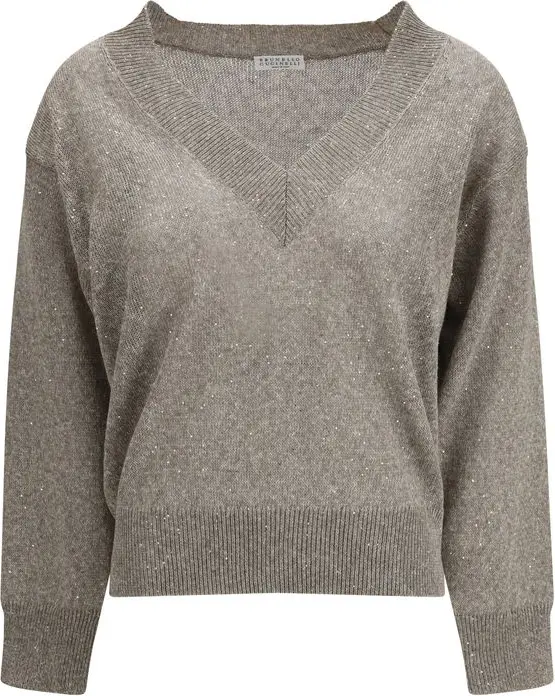 Sparkling linen Sweater Brunello Cucinelli