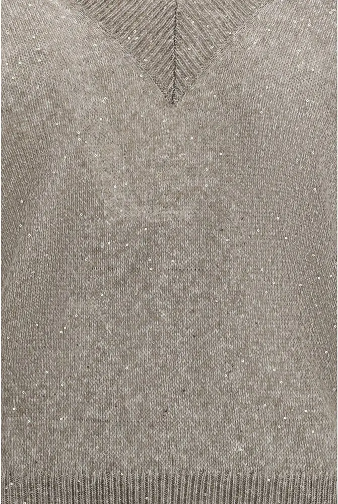 Sparkling linen Sweater Brunello Cucinelli