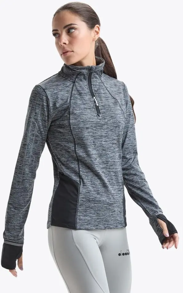Black Polyester Sweatshirt