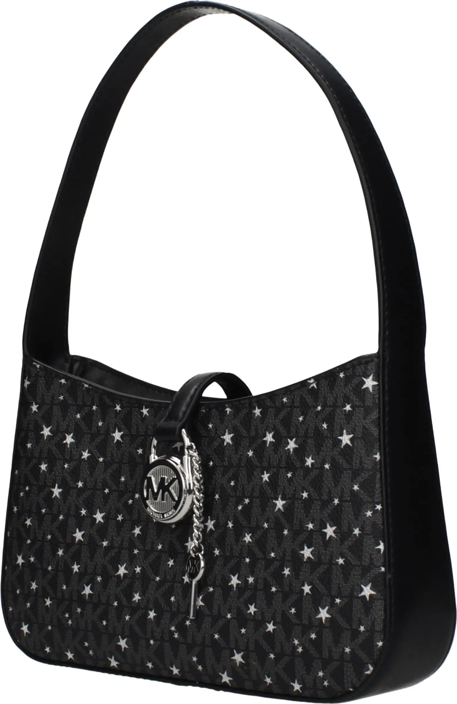 Чёрная тканевая сумка Michael Kors