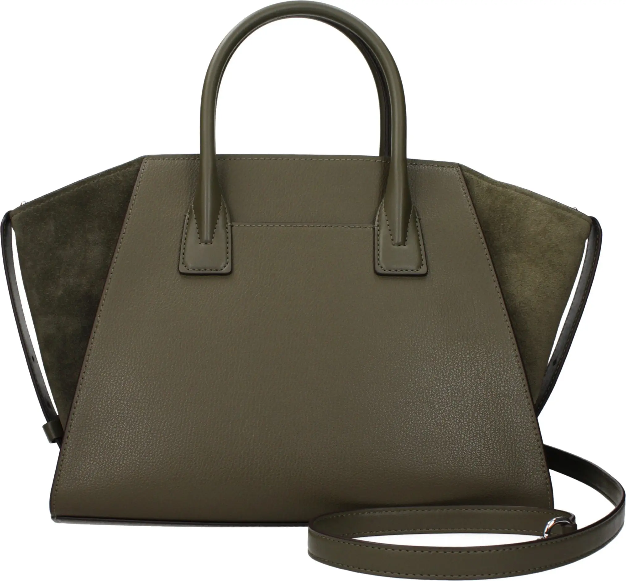 Зеленая кожаная сумка Michael Kors