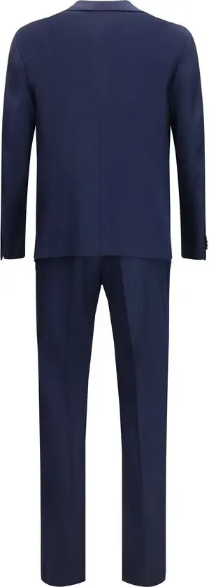 Suit Blue Fleece Wool