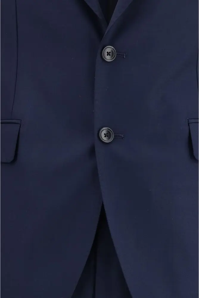 Suit Blue Fleece Wool