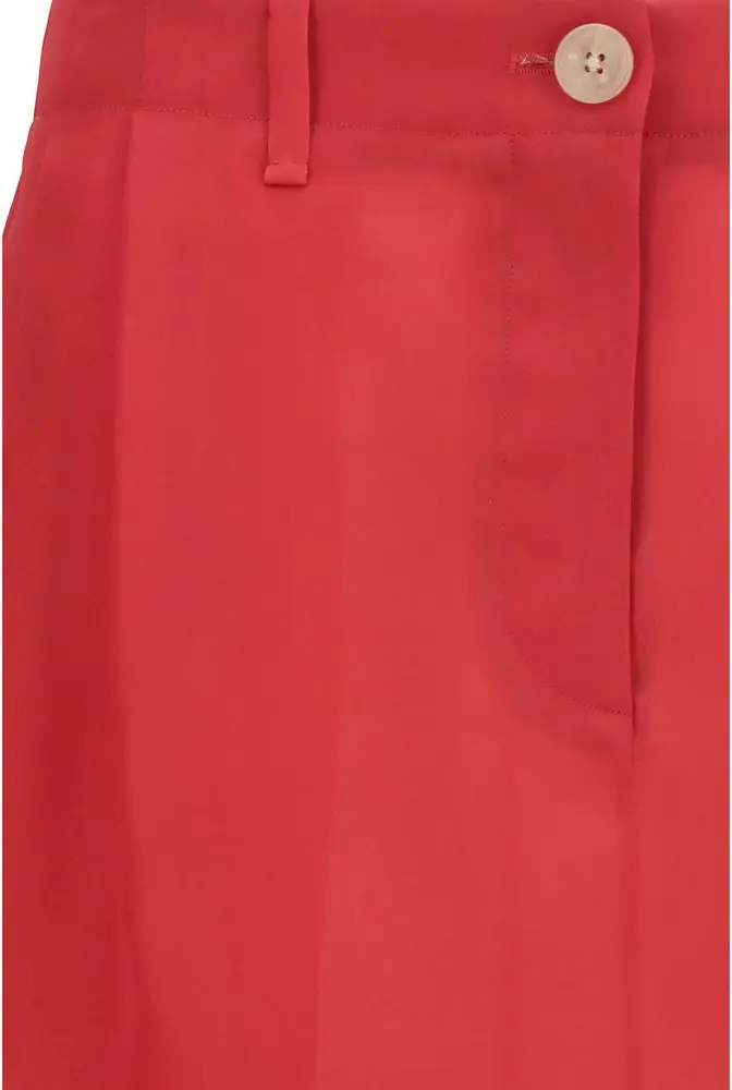 Khaite Multicolor Silk Midi Skirt