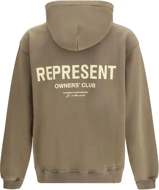 Коричневый хлопковый свитшот Represent