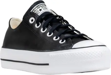 Converse Krossovkasi Qora Charm Pastakes