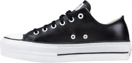 Converse Krossovkasi Qora Charm Pastakes