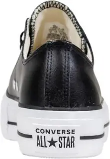 Converse Krossovkasi Qora Charm Pastakes