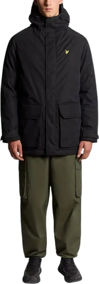 Parka Lyle & Scott Black Polyester