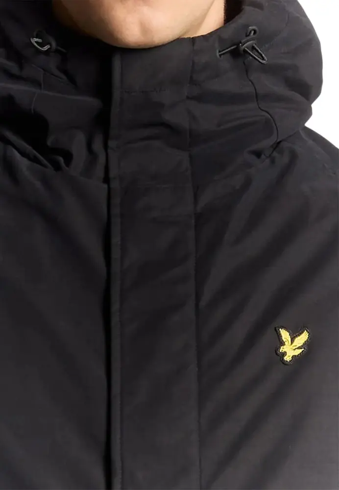 Parka Lyle & Scott Black Polyester