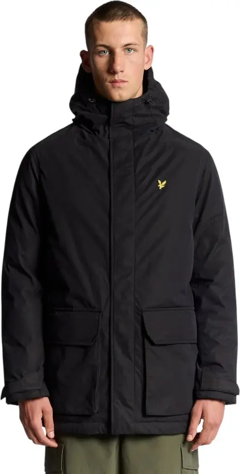 Parka Lyle & Scott Black Polyester