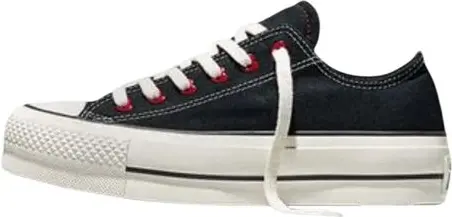 Black Fabric Platform Sneakers Converse