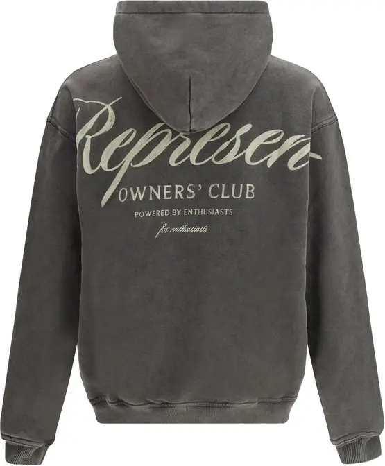 Серый хлопковый свитшот Represent