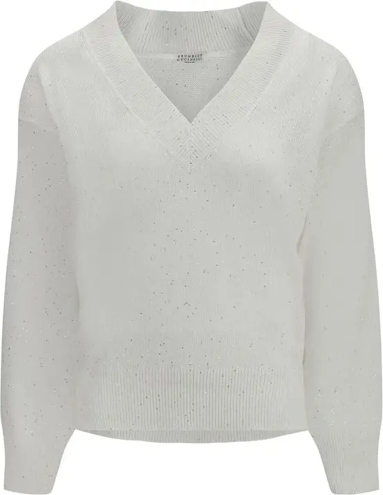 Свитшот из льна White Linen Brunello Cucinelli