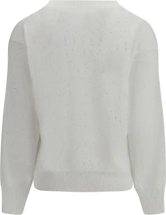 Свитшот из льна White Linen Brunello Cucinelli